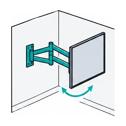 Schematic icon: Full-Motion & Corner TV Mounts