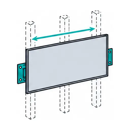 Schematic icon: Large TV Mounting (85 Inch and Up)