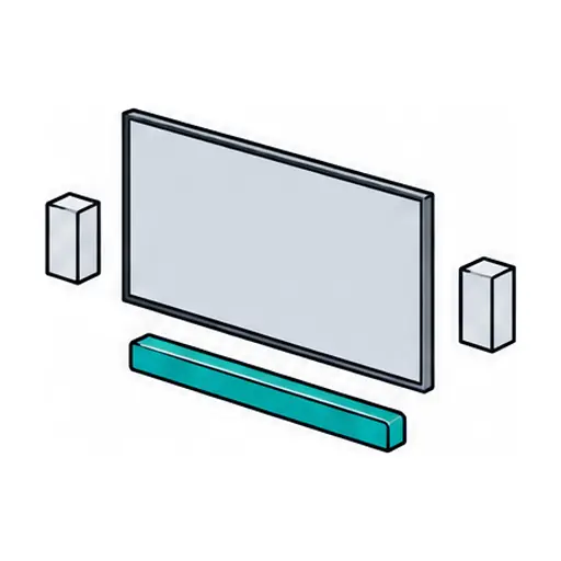 Schematic icon: Soundbar & Speaker Mounting